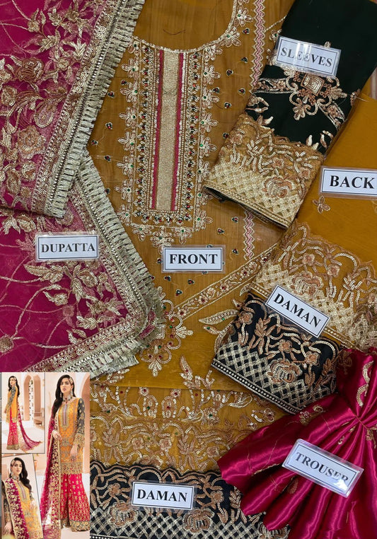 Luxury Embroidered Pakistani Dress – Festive & Wedding Wear | EllaCollection