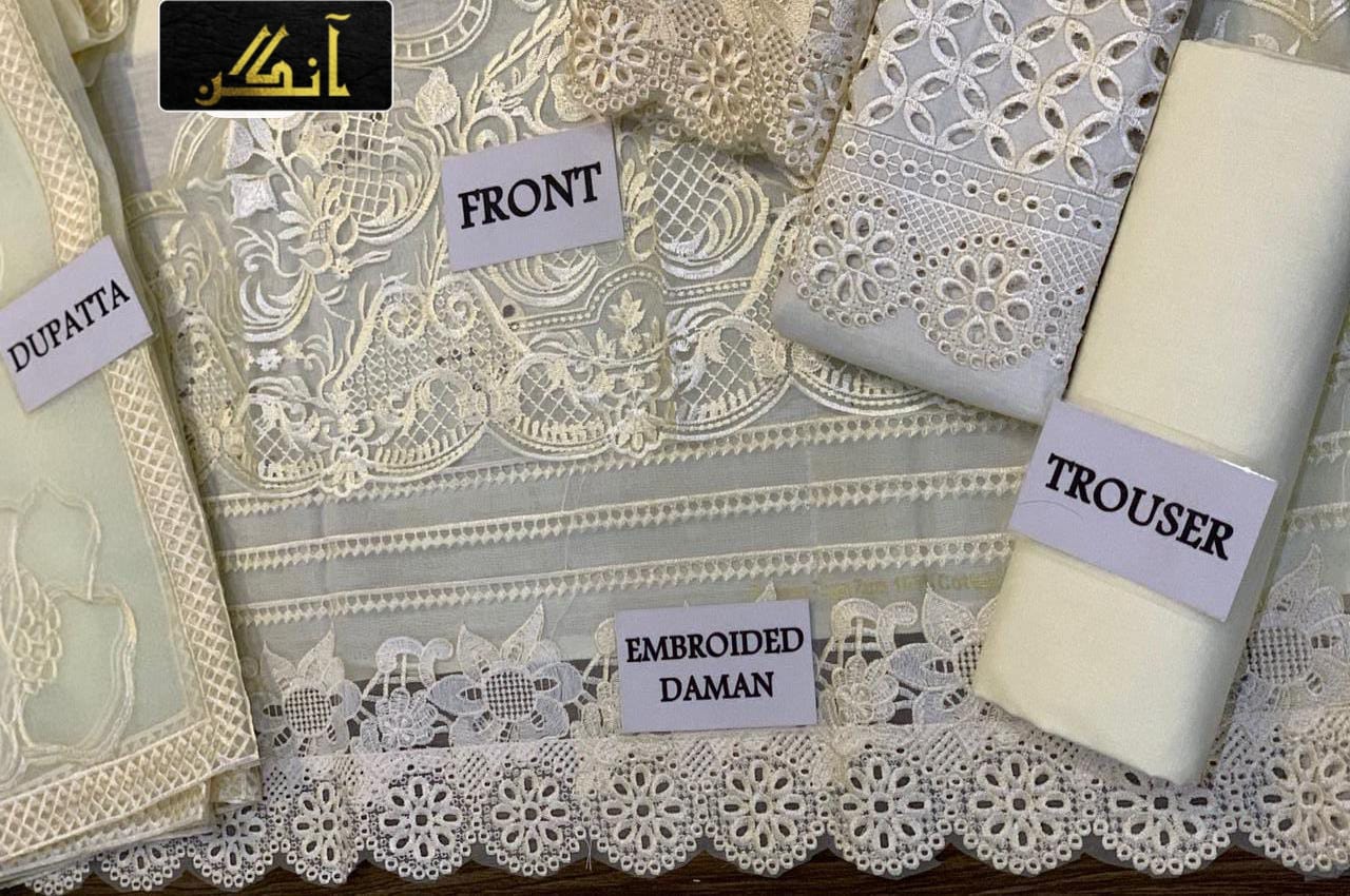 Off-White Cutwork Tunic Set