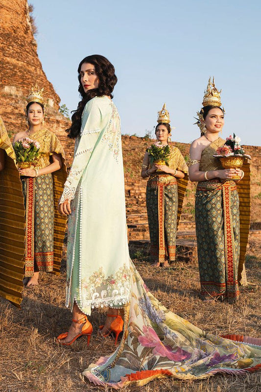 Mint Green Cutwork Tunic Set