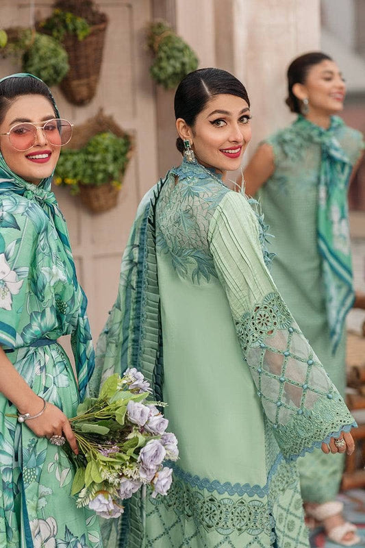 Sea Green Cutwork Tunic Set