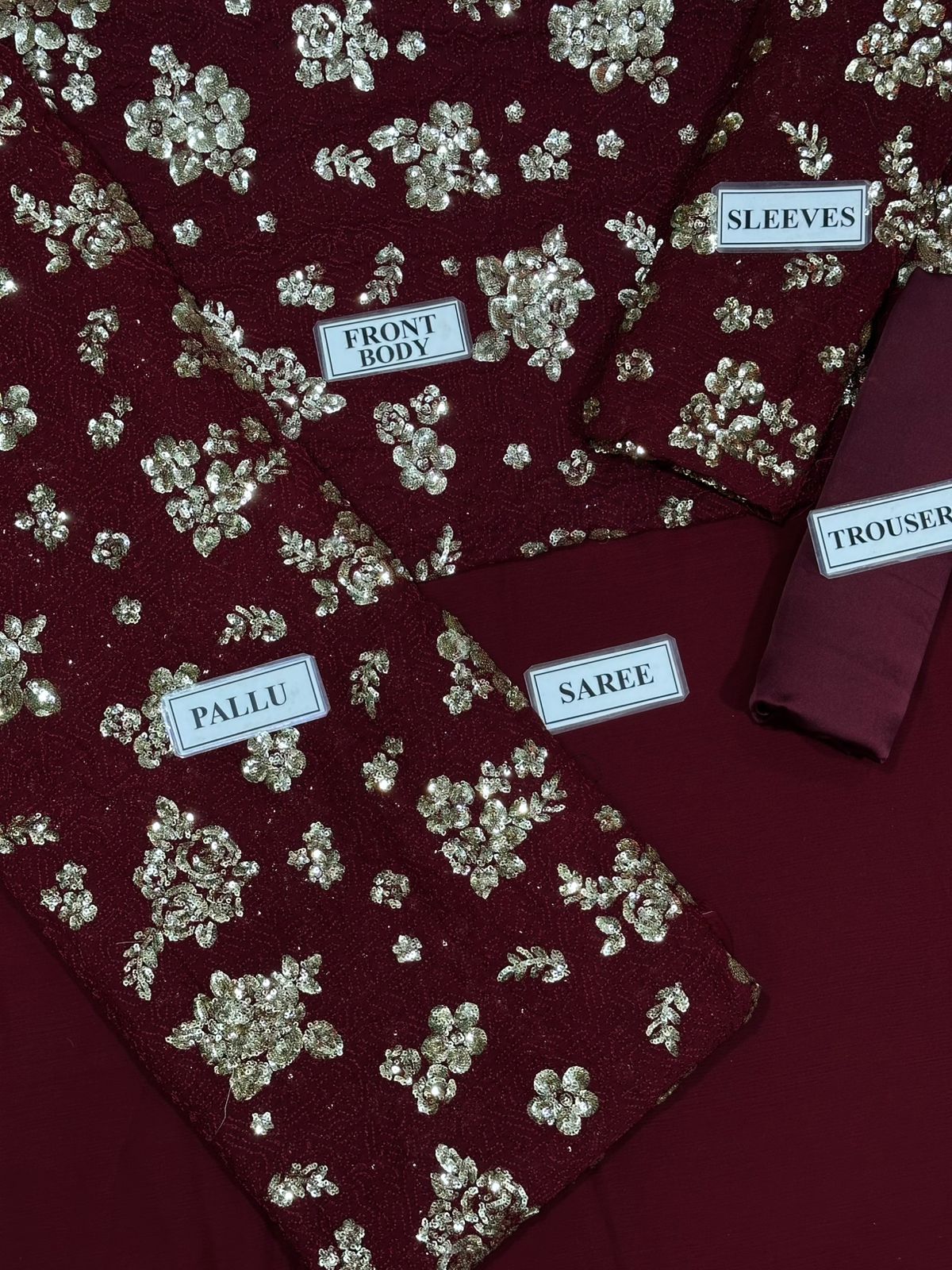 Luxury Embroidered Saree – Party & Wedding Wear | EllaCollection