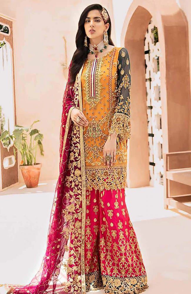 Luxury Embroidered Pakistani Dress – Festive & Wedding Wear | EllaCollection