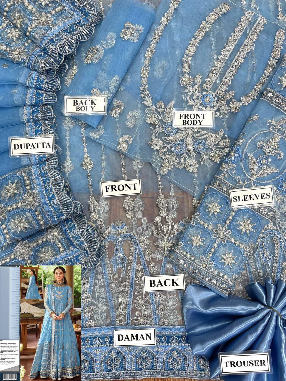 Luxury Heavy Embroidered Anarkali Dress – Wedding & Festive Wear | EllaCollection