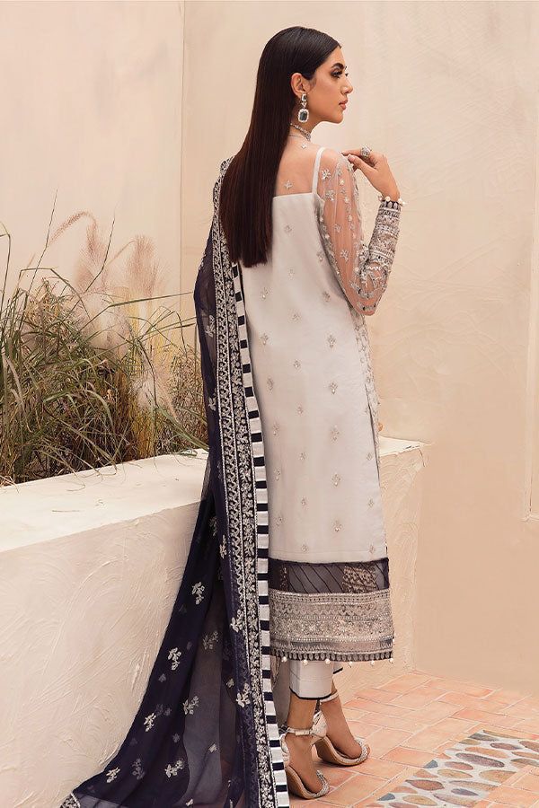 Blush Pink White Embroidered Tunic Set