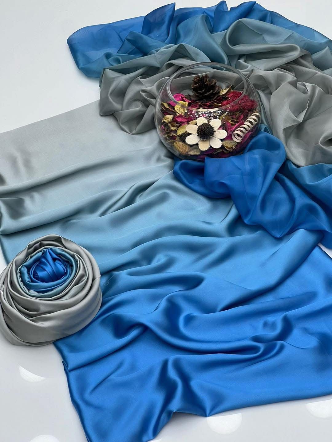 Blue Gradient Tunic Set