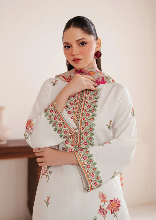 Lawn Embroidered Luxury Patch Work Unstitched 3 Piece - EllaCollection