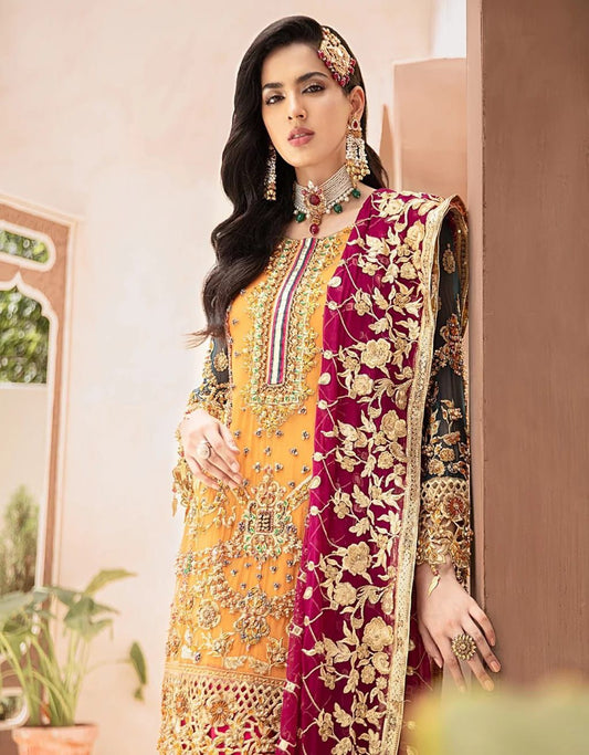 Luxury Embroidered Pakistani Dress – Festive & Wedding Wear | EllaCollection