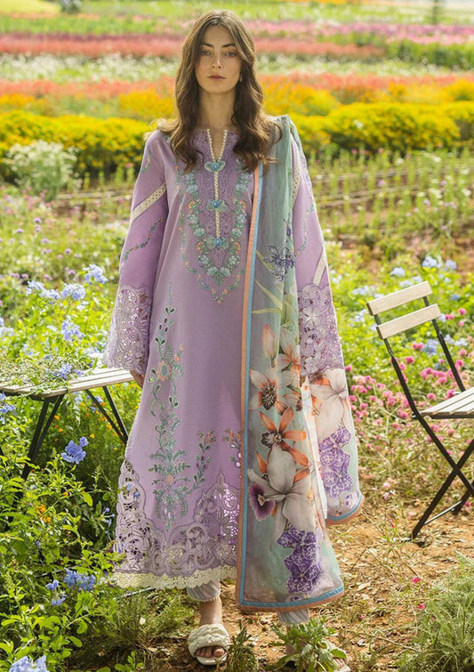 Designer ZARA Shajahan Luxury Lawn Suit – Embroidered & Unstitched 3-Piece