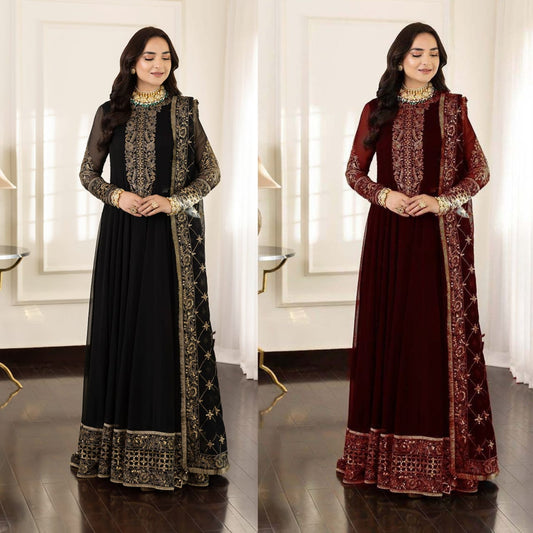 Royal Blue Silver Thread Tunic Set