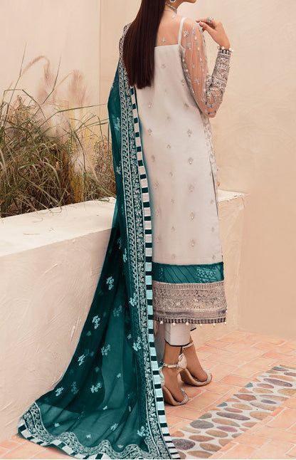 Blush Pink White Embroidered Tunic Set